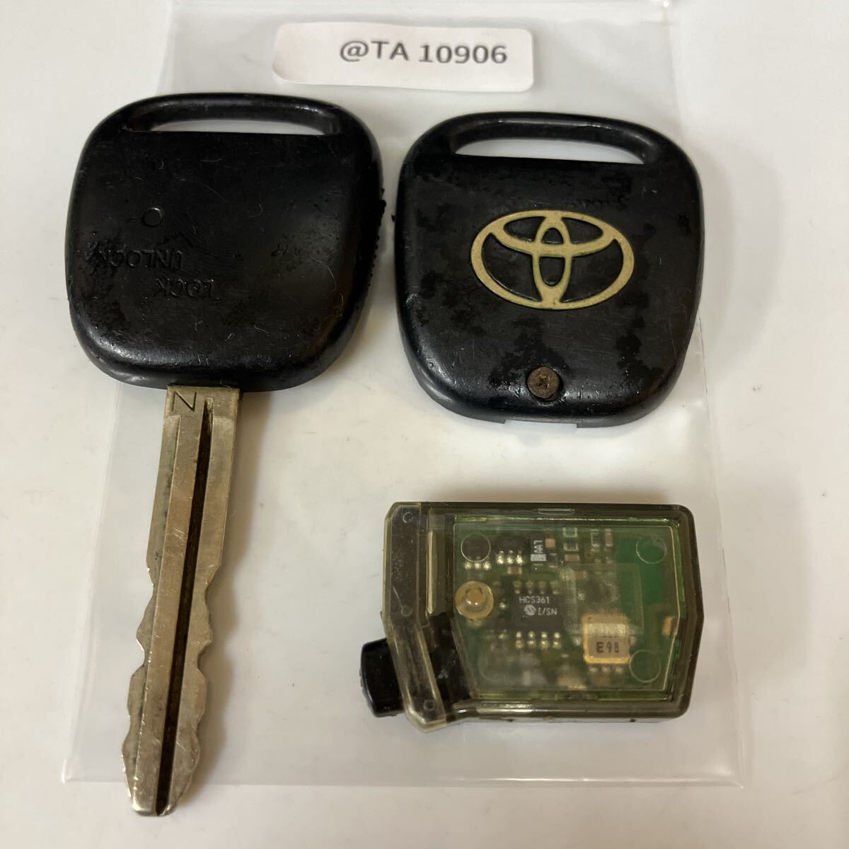 @TA10906 点灯なし トヨタ 純正 キーレス リモコン 1ボタン bB ウィッシュ イスト カルディナ MR-S ヴィッツ プリウス 等拍卖