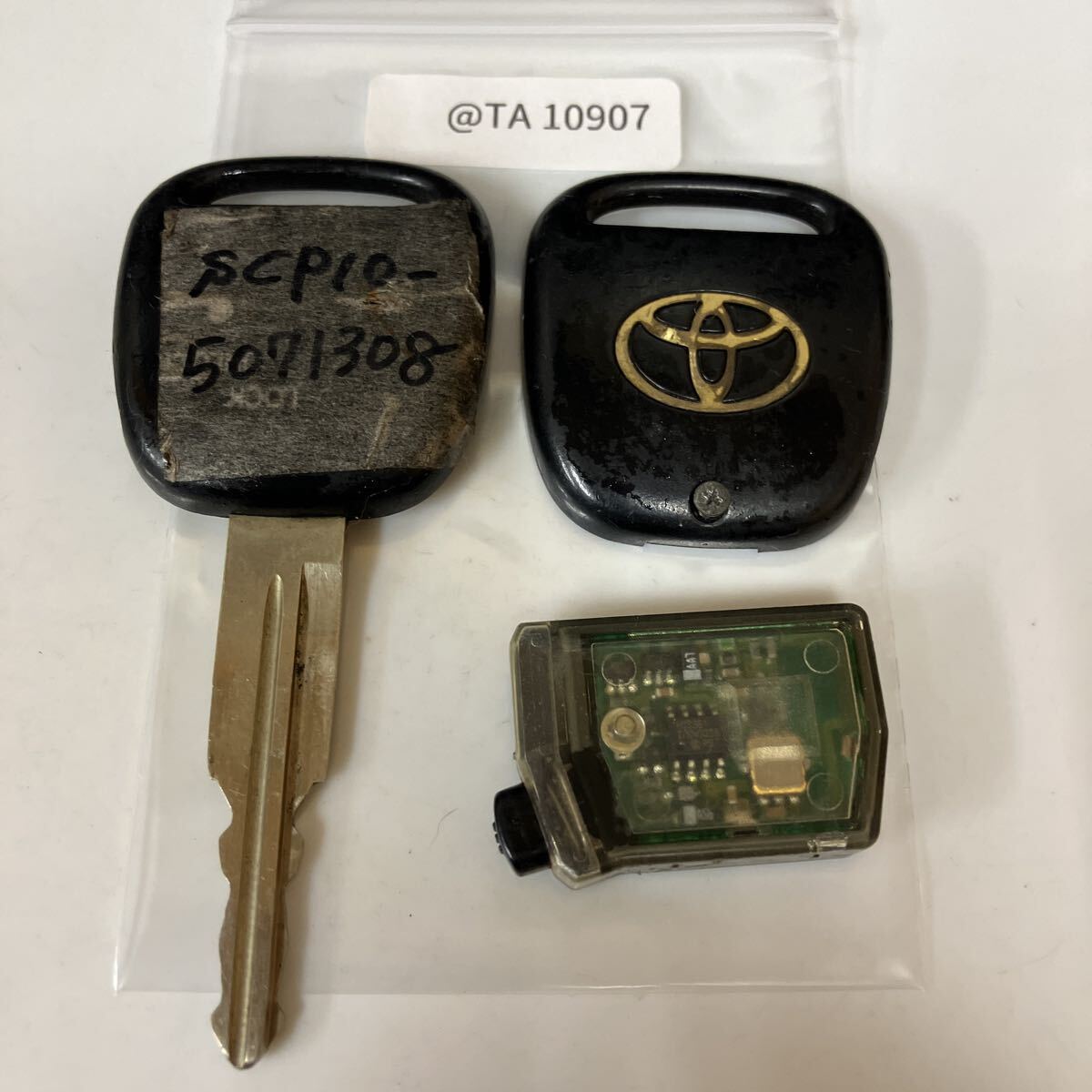 @TA10907 点灯 トヨタ 純正 キーレス リモコン 1ボタン bB ウィッシュ イスト カルディナ MR-S ヴィッツ プリウス 等拍卖