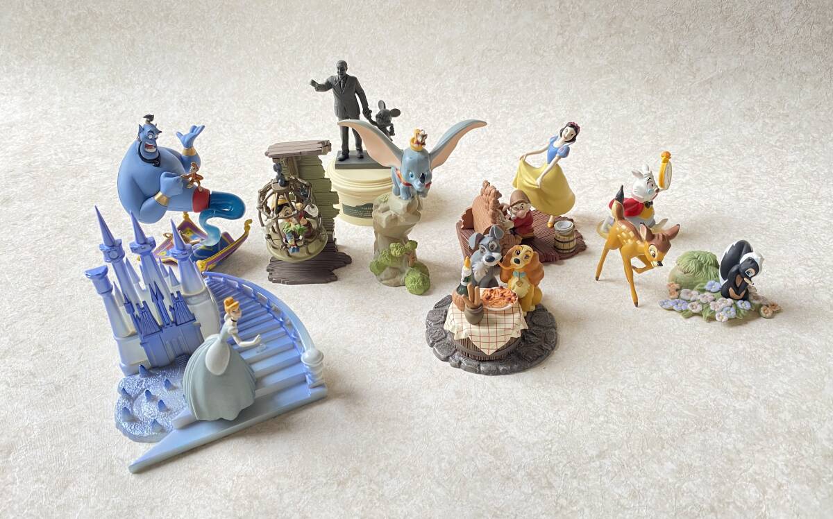 ディズニー ファンタスティックギャラリー ? パートナーズ像 シンデレラ ダンボ ピノキオ アラジン 白雪姫 バンビ わんわん物語拍卖
