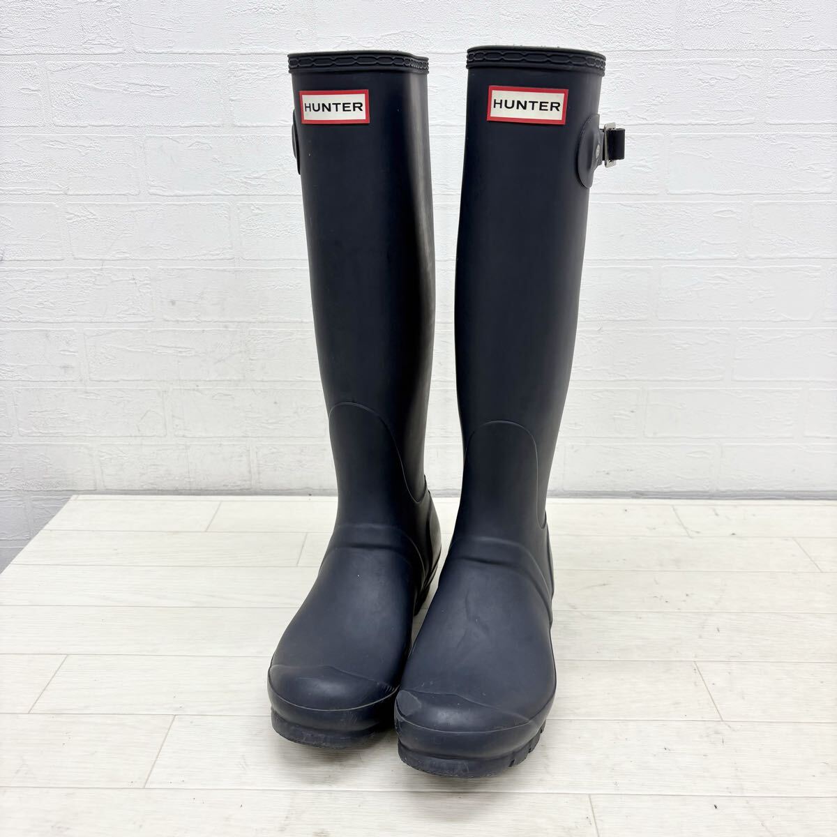 1806〓 HUNTER ハンター レインブーツ レディース サイズ UK5 グレー ロングブーツ ラバーブーツ ゴムブーツ 靴 シューズ カジュアル拍卖