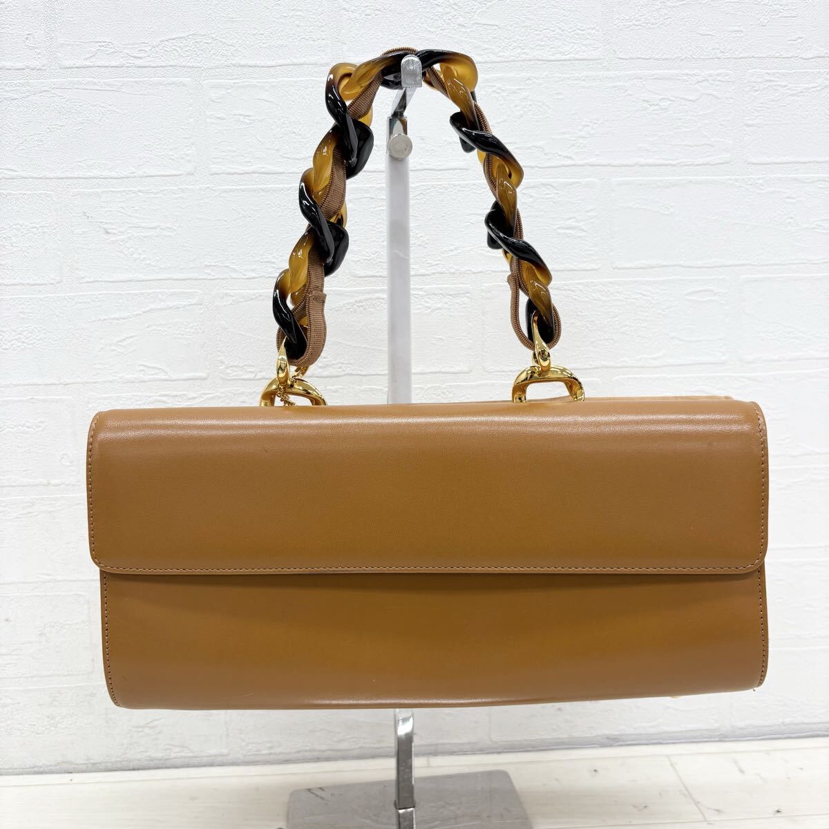 1803〓 GINZA Kanematsu 銀座かねまつ ハンドバッグ レディース ブラウン 鞄 手提げ鞄 レザーバッグ フォーマル カジュアル拍卖