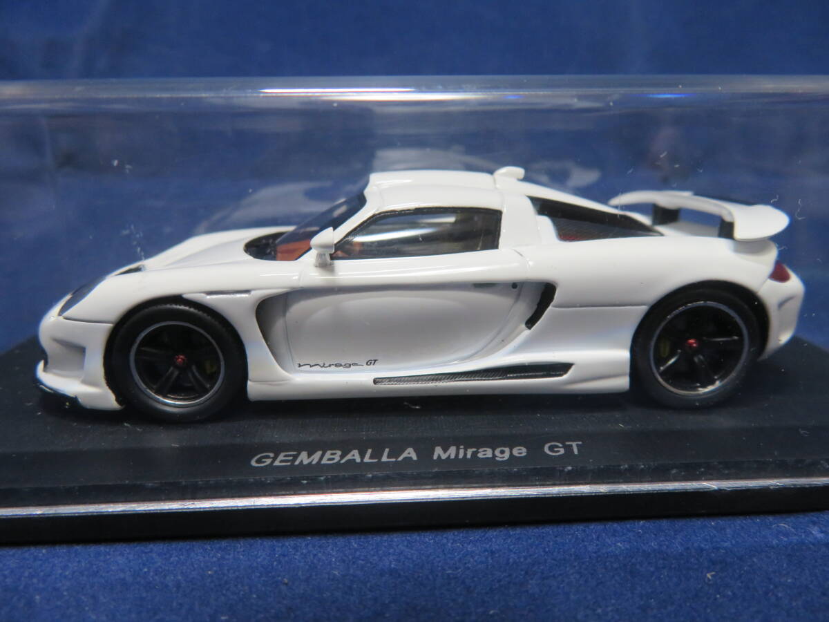 1/43 GEMBALLA Mirage GT ホワイト ケースにクラックあり拍卖