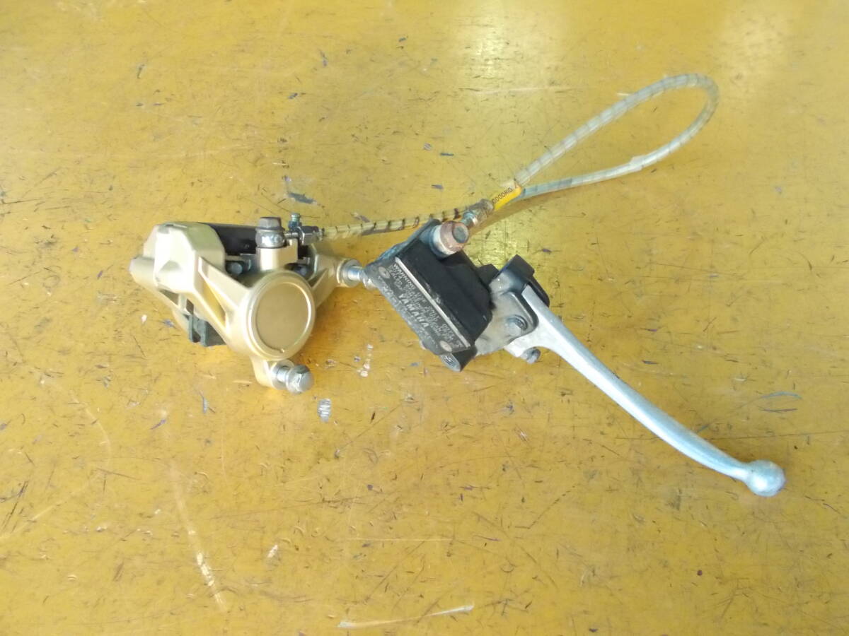 YAMAHA ヤマハ TZR125 3TY フロント ブレーキマスター ブレーキレバー ブレーキキャリパー 社外ブレーキホース セット 拍卖