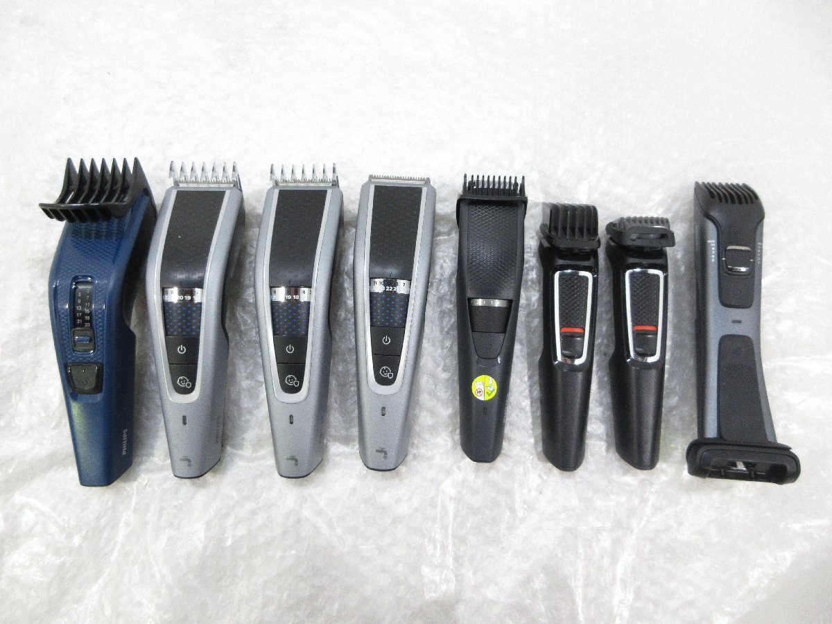 ◎ほぼ未使用 PHILIPS フィリップス 電気シェーバー ボディグルーマー ヘアカッター ヒゲトリマー 電動バリカン 8台セット 展示品 w10244拍卖
