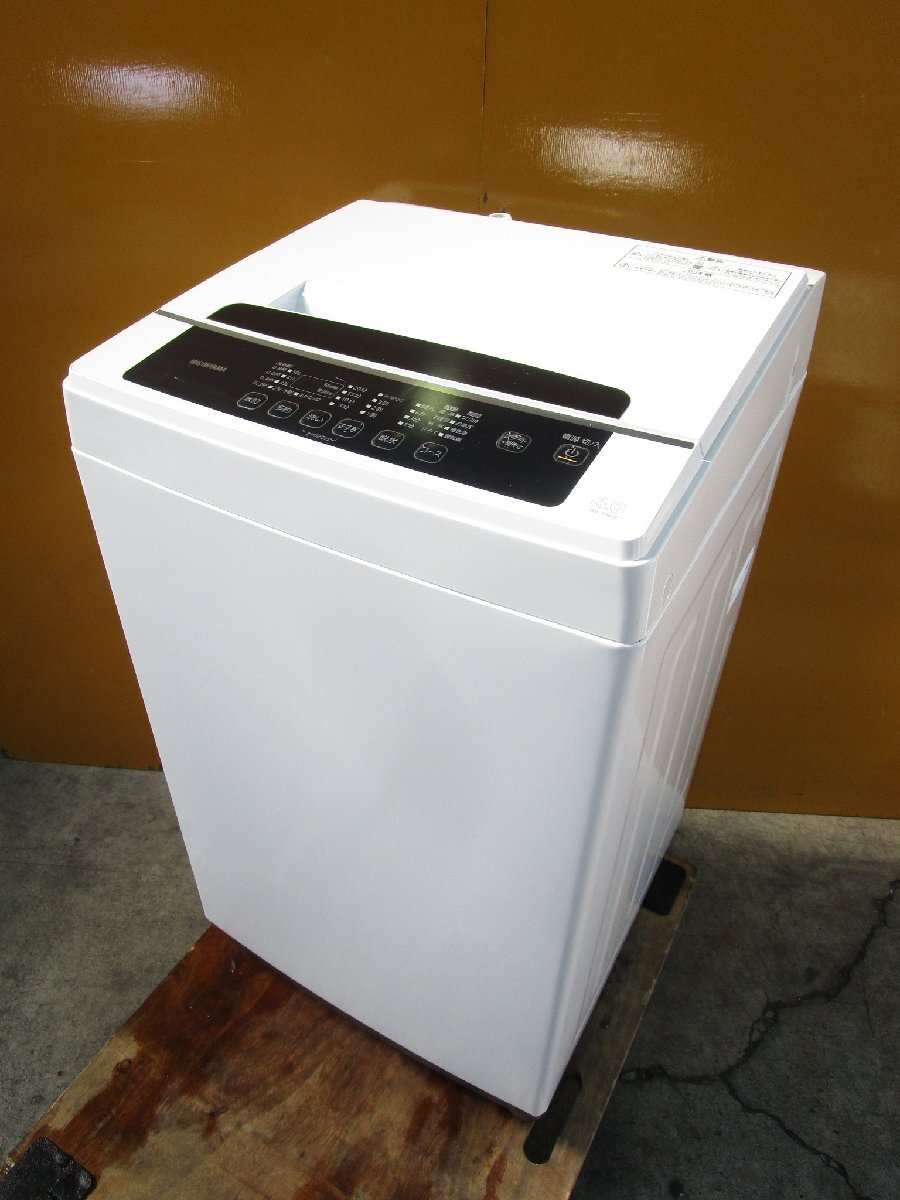 ☆IRISOHYAMA アイリスオーヤマ 全自動洗濯機 6.0kg 部屋干しモード 槽洗浄・槽乾燥コース IAW-T602E 2021年製 直接引取OK w103016拍卖