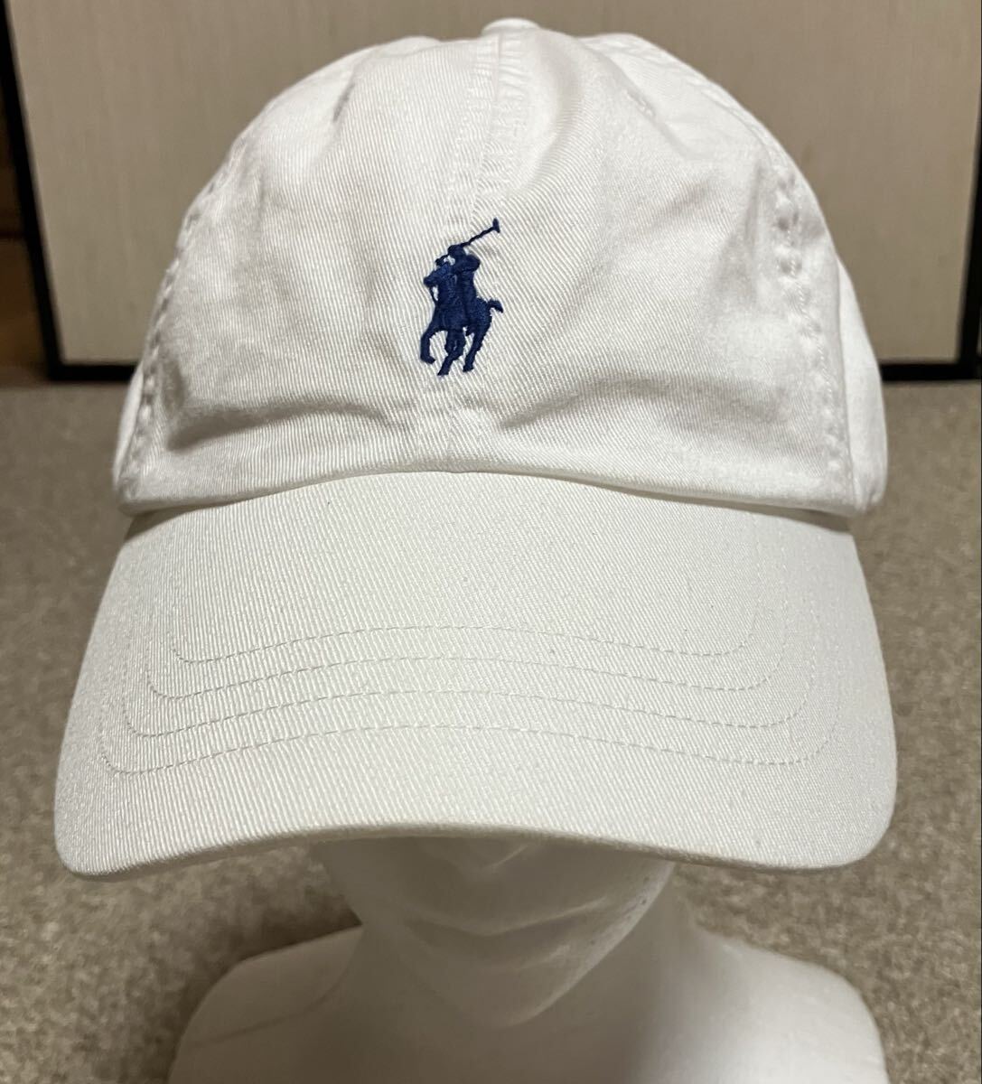 ポロラルフローレン ポニー刺繍キャップ 帽子 白 ユニセックス 59cmまでフリーサイズ 男女兼用 メンズ レディース拍卖