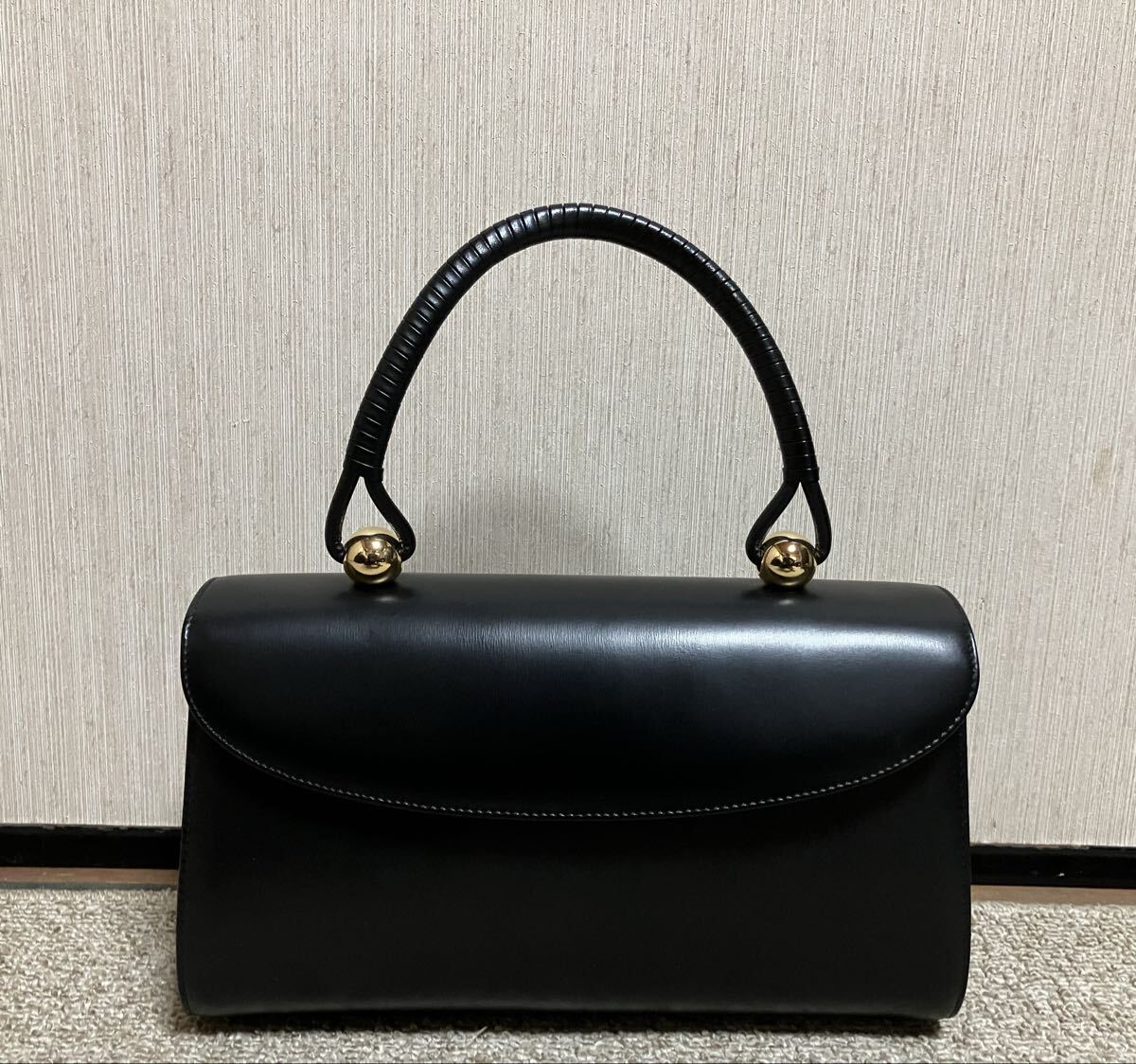 皇室御用達☆上質高級☆濱野皮革工藝 ハマノ HAMANO ロイヤル フォーマルハンドバッグ 黒結婚式 卒業式 入学式 七五三 などに拍卖