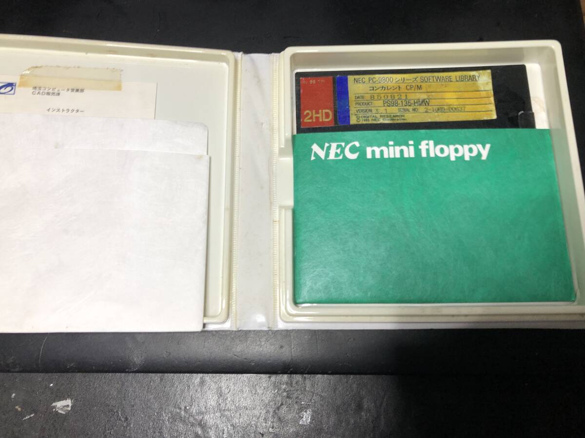 NEC コンカレントCP/M PS98-135-HMW CP/M 5インチFD CP/Mコマンド使える人落札希望 MS-DOS前の古いOS拍卖