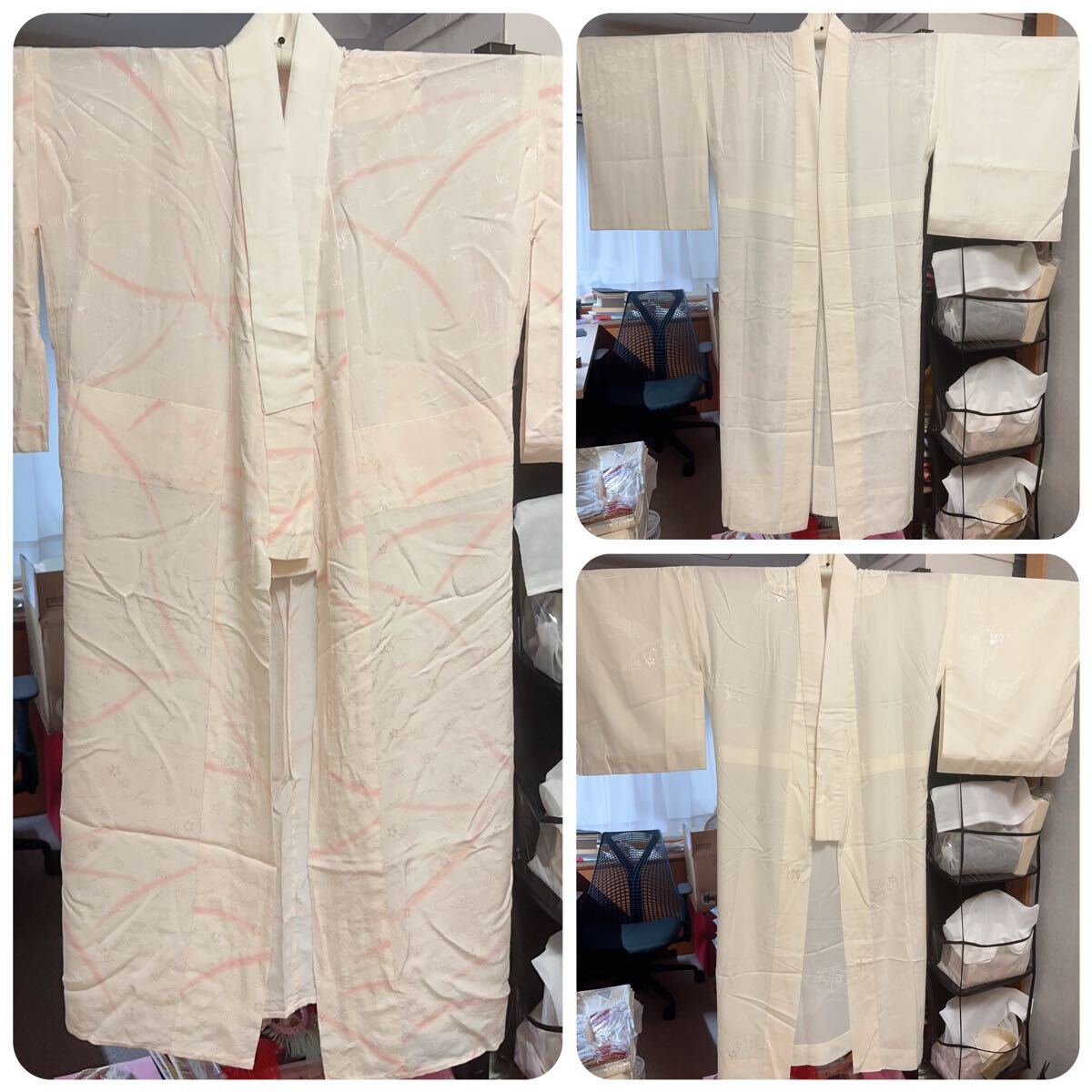 高級長襦袢 化繊 3点セット着付け 素材 和装小物 ③拍卖