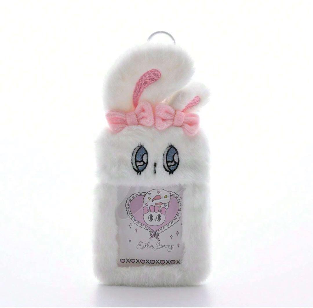 エスターバニー 定期入れ ウサギ トレカケース トレカホルダー 白 韓国限定拍卖