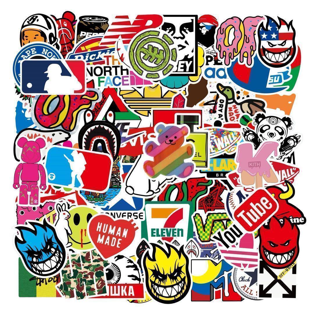 スケボー ステッカー セット 100枚入り 防水 シール オシャレ ストリート拍卖