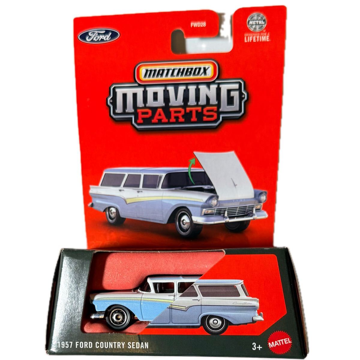 匿名 500円〜 マッチボックス 10/25 ムービングパーツ 1957 フォード カントリー セダン FORD COUNTRY SEDAN MATCHBOX拍卖