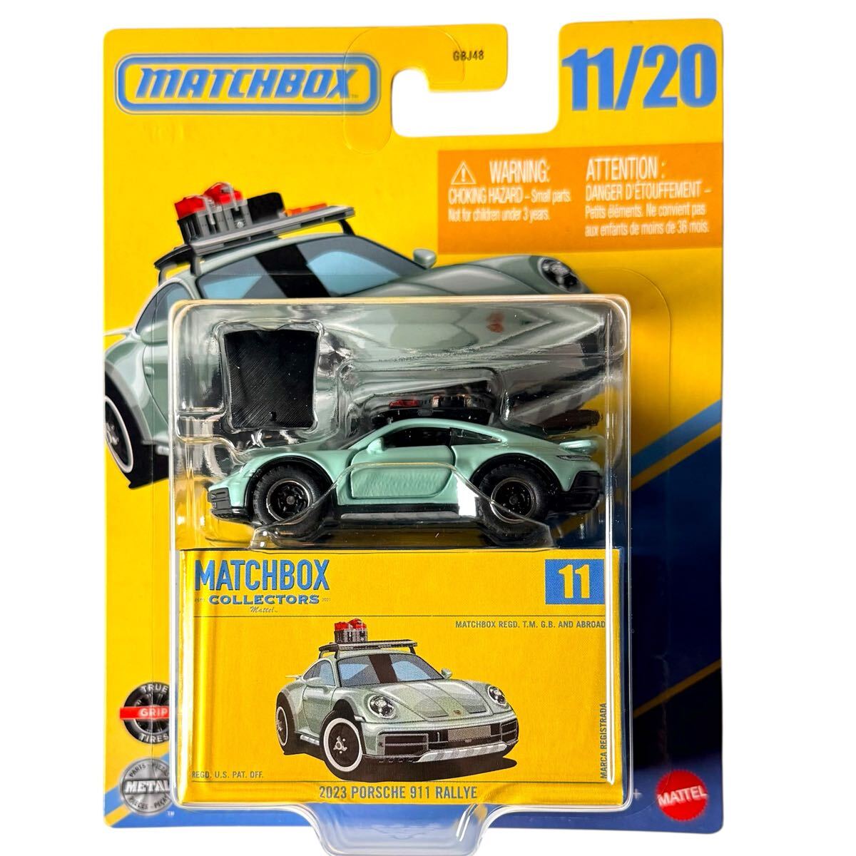 匿名 600円〜 マッチボックス 10/25 コレクターズ 2023 ポルシェ 911 ラリー PORSCHE 911 RALLYE MATCHBOX拍卖