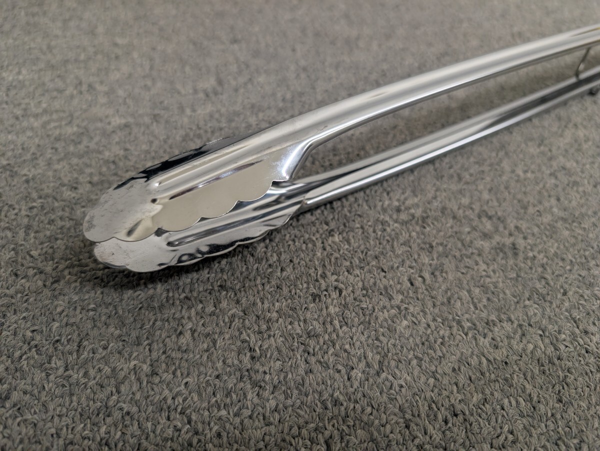 【ステンレス 万能トング 42cm】 バーベキュー キャンプ 焼肉 ステンレス製 食卓 グランピング拍卖