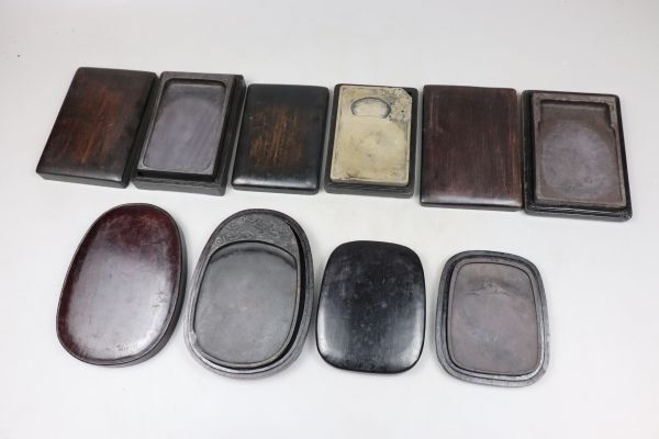 中国美術 書道具 端渓硯 五点まとめて 古端渓 老坑 緑端渓 TK173拍卖