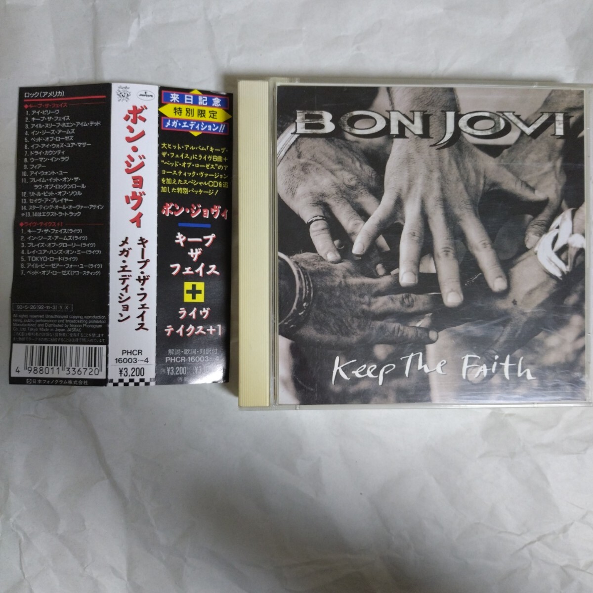 93年盤★国内盤★2CD★帯付★ボン・ジョヴィ★キープ・ザ・フェイフ・メガ・エディション★BON JOVI★Keep The Faith★PHCR-16003~4拍卖