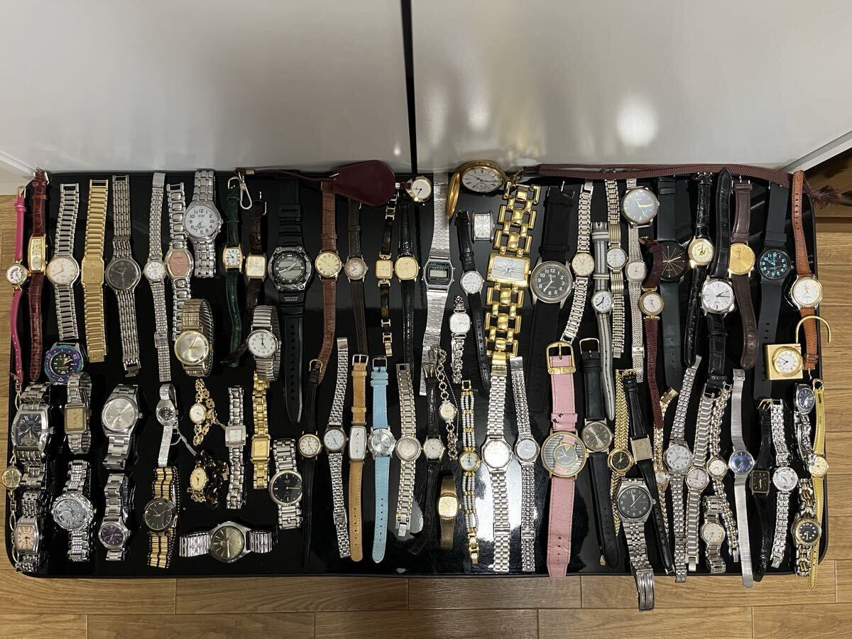 腕時計まとめ売り80点以上 シチズン カシオ セイコー ラドダイヤスター 他諸々 ジャンク扱い 部品取り 掘り出し物拍卖