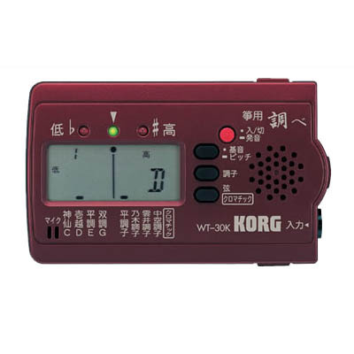 KORG コルグ お琴/筝 専用 チューナー(調律器) 「調べ」 小型で使いやすく人気拍卖