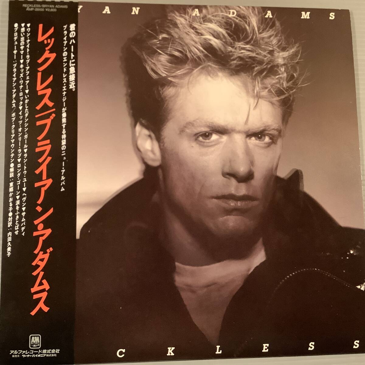 LP(日本初回盤)●ブライアン・アダムス/レックレス●帯付美品!拍卖