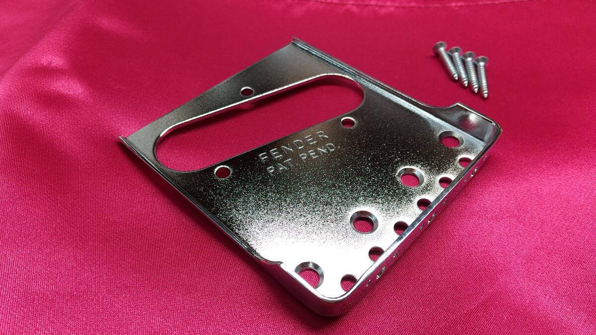 gg テレキャスター用 ブリッジ・プレート サイドカット ネジ付き拍卖