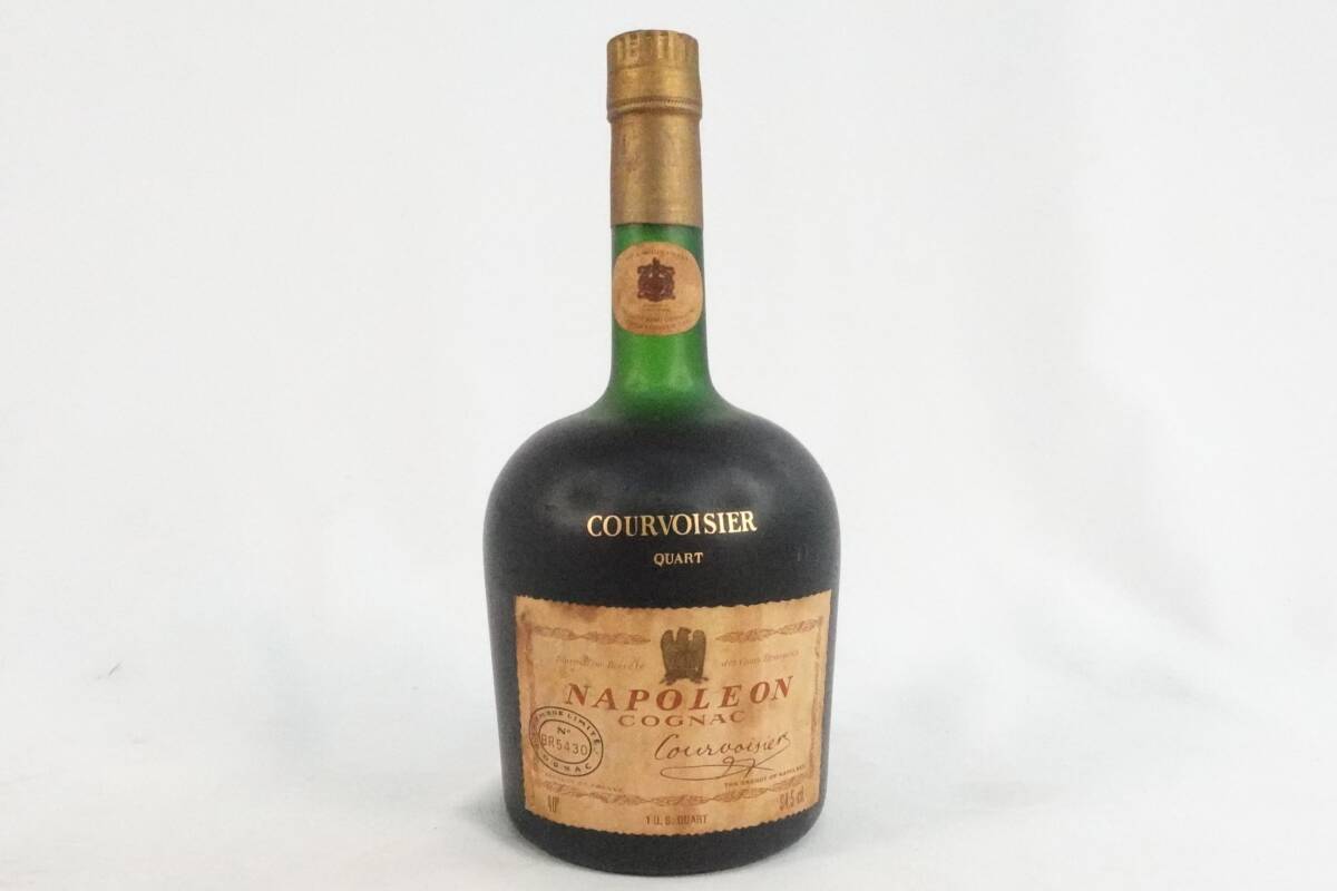 NAPOLEON ナポレオン ブランデー COURVOISIER QUART クルボアジェ コニャック 40度 フランス製 94.5ctl お酒 アルコール拍卖