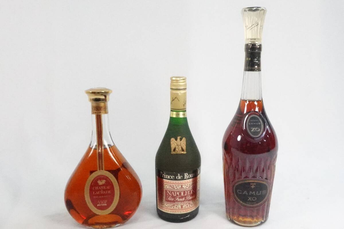 CAMUS XO LAUBADE VSOP NAPOLEON お酒3本まとめ お酒 ウイスキー拍卖