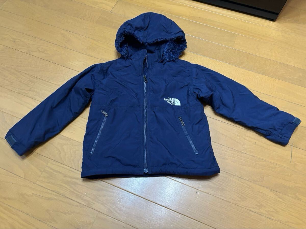 ☆ザ ノースフェイス★キッズ コンパクトノマドジャケット★110サイズ☆ネイビー☆送料込み!! THE NORTH FACE ボア 裏起毛 アウター 中綿拍卖