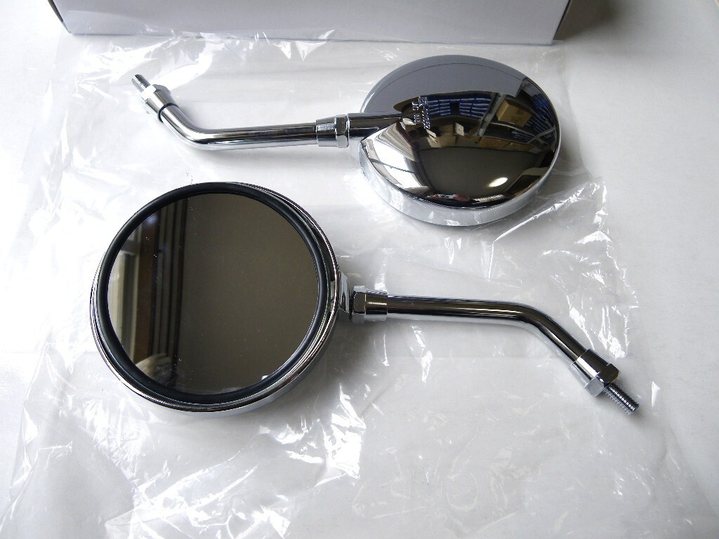 ★メッキ! Z2type ショートミラー 8mm正ネジ SET! *エイプ *ジャイロUP *ズーマー *トゥデイ *バイト *DAX *モンキー *DIO 他拍卖