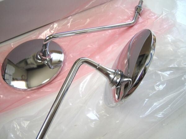 ★クラッシックミラー 8mm 正ネジ SET!【ハイクオリティレンズ】 *バイト *ジョルノ *ディオ *リトルカブ *TODAY *ズーマー 他拍卖