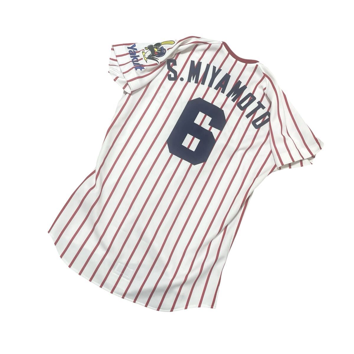 【超希少品・入手困難】東京ヤクルトスワローズ DESCENTE デサント 1995年復刻ユニフォーム 2012年 宮本慎也 6 刺繍 L-102サイズ拍卖