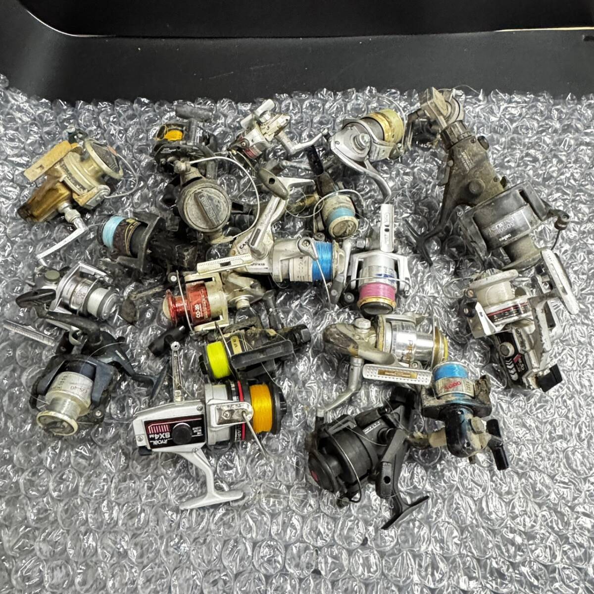 z/z/z/U113-15/7500/ リール20個まとめ 約7.5kg RYOBI リョービ SHIMANO シマノ 他 状態様々拍卖