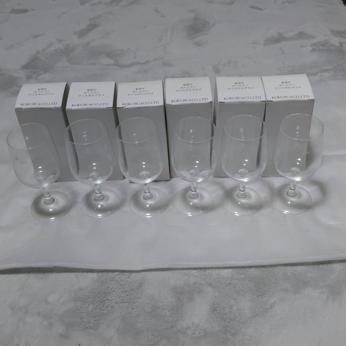 新品 未使用 長期保管品 ボヘミアン クリスタルグラス 6セット拍卖