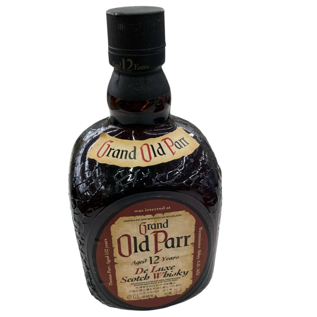 186000 Grand Old Parr グランド オールドパー デラックス スコッチウイスキー 12年拍卖