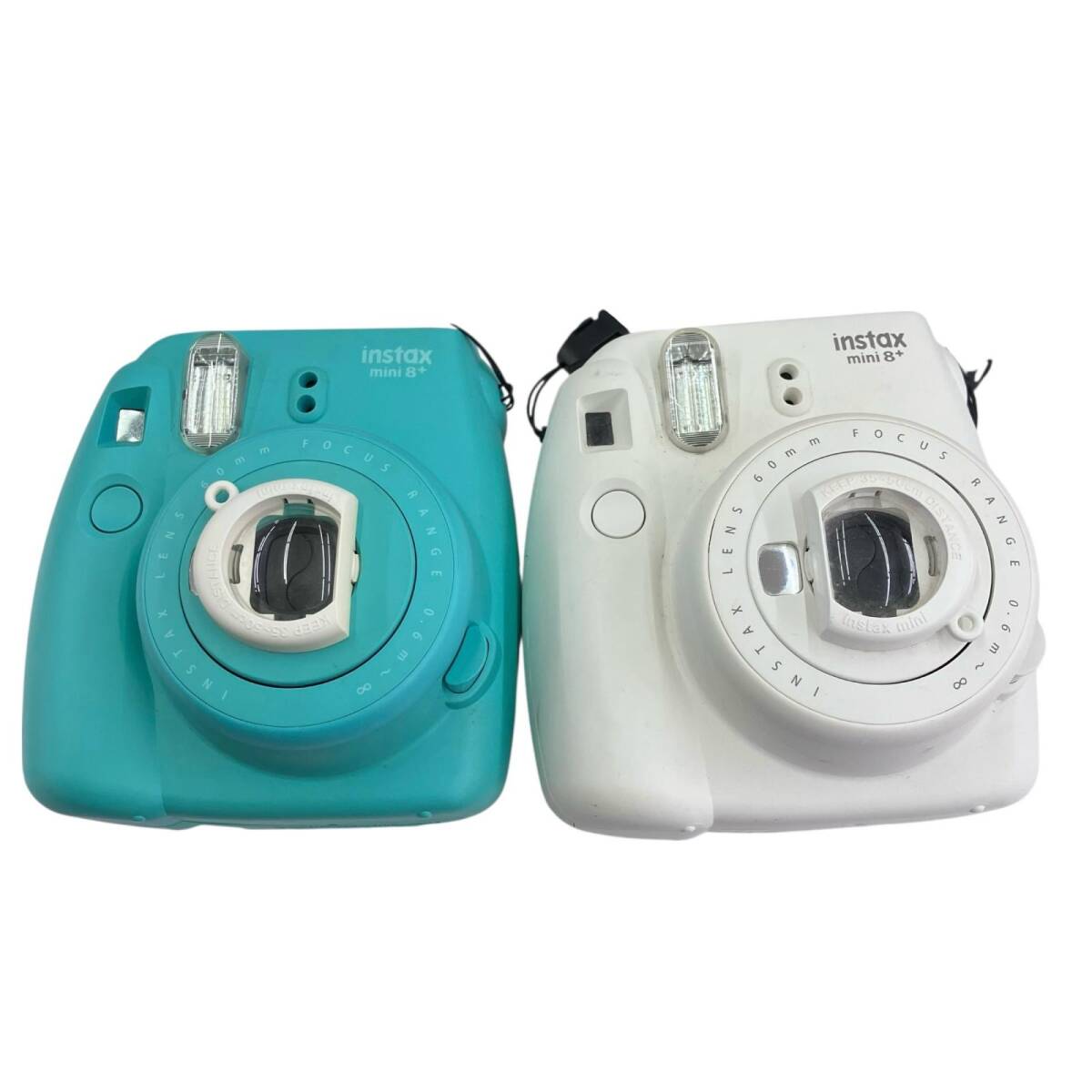 186000 現状品 FUJIFILM フジフィルム instax mini 8+ インスタックスミニ8プラス ホワイト ターコイズ ブルー 2点まとめ売り拍卖