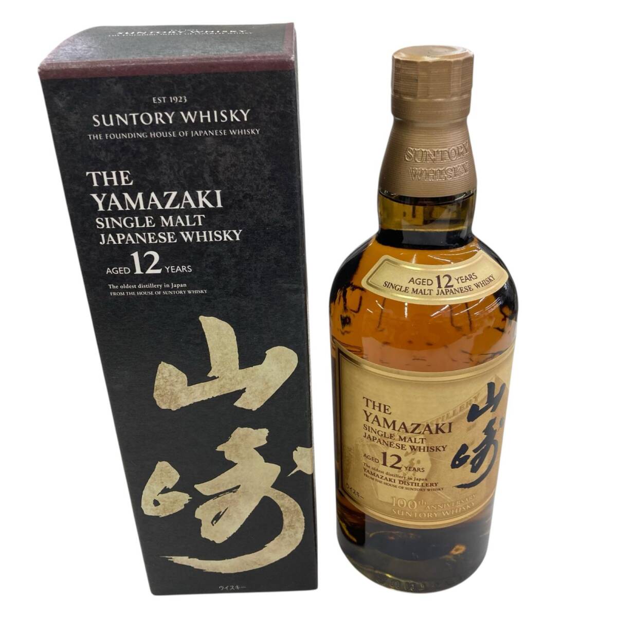 179990 SUNTORY サントリー 山崎 12年 シングルモルト 100周年記念ラベル 700ml拍卖