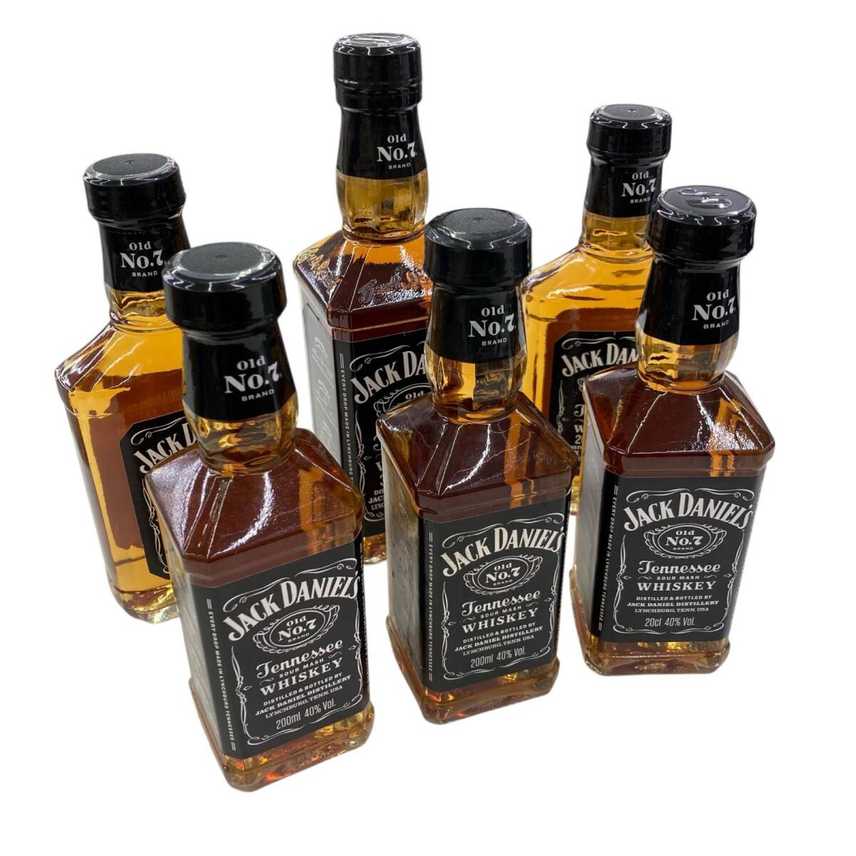 186000 Jack Daniel's ジャックダニエル 6本 まとめ売り 6点まとめ売り拍卖