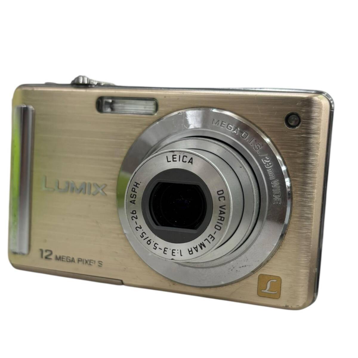118011 動作確認済み Panasonic パナソニック デジタルカメラ LUMIX DMC-FS25 ゴールド拍卖