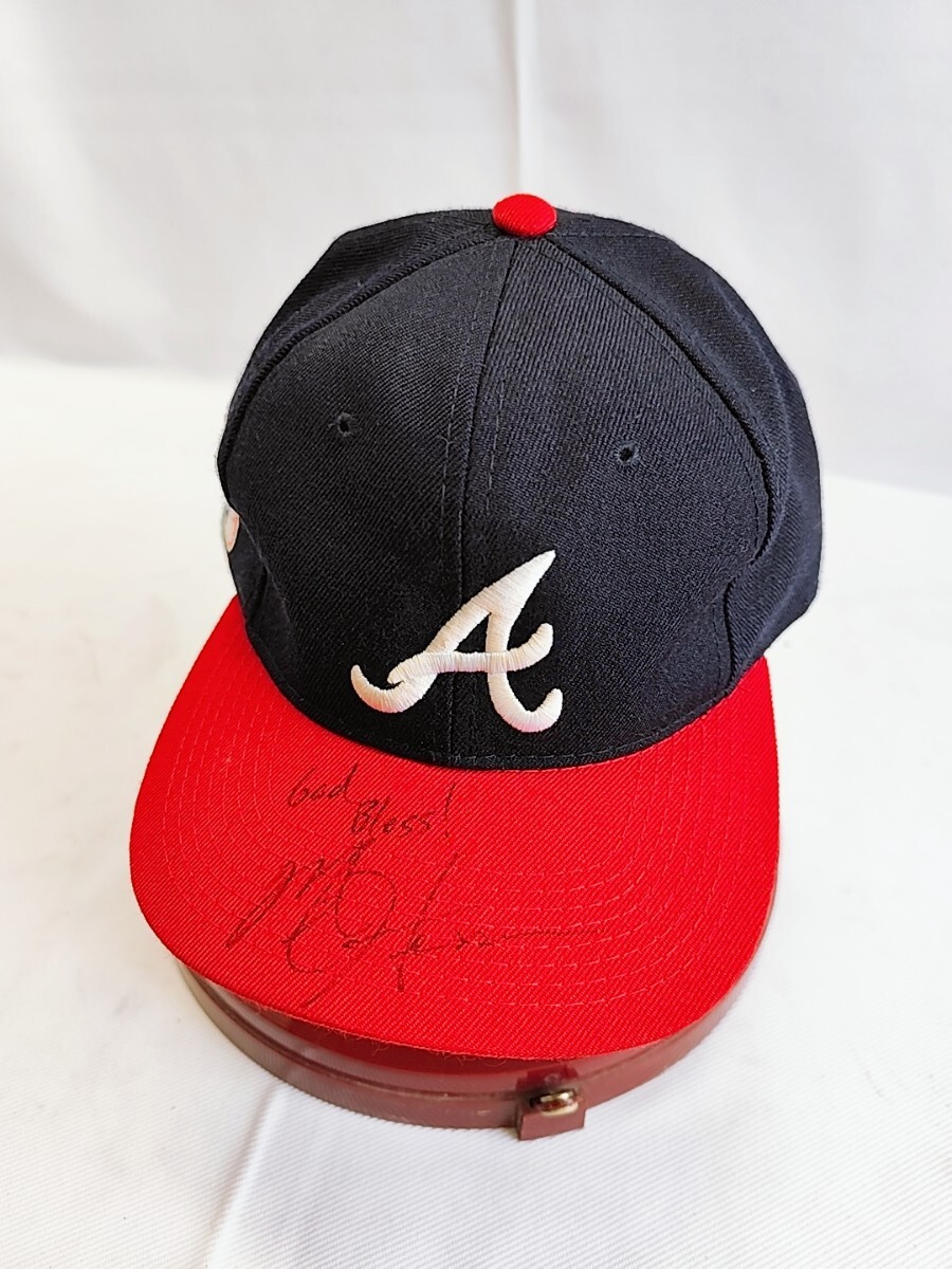 MLB アトランタ・ブレーブス キャップ サイン入り サイン メジャーリーグ プロ野球 Atlanta Braves アトランタブレーブス コレクション(05拍卖