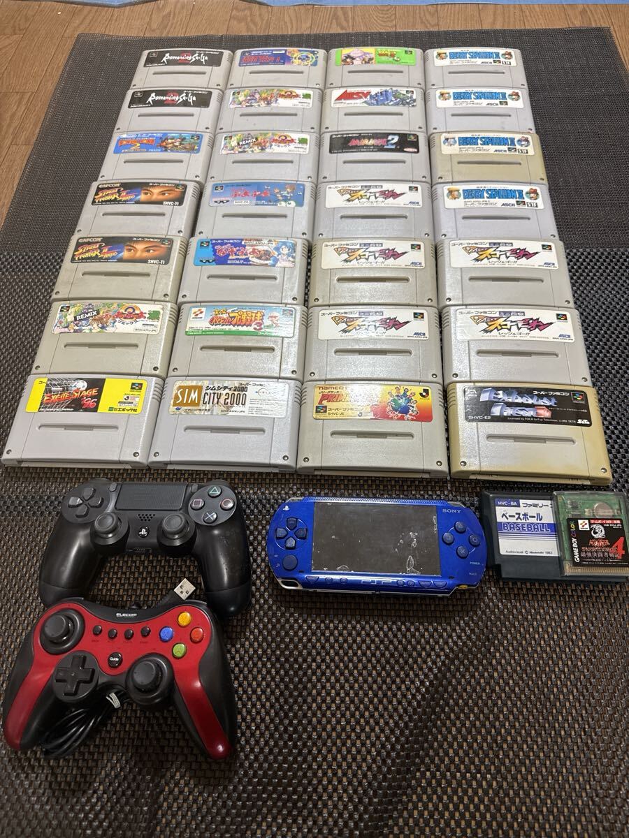 スーパーファミコン ソフト PSP-1000等いろいろ 【動作未確認】拍卖