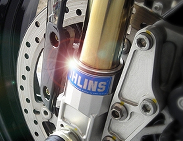 【2枚】【ブルー】純正 オーリンズ OHLINS リアサス用クリアステッカー リアショック / 正規輸入品 青拍卖