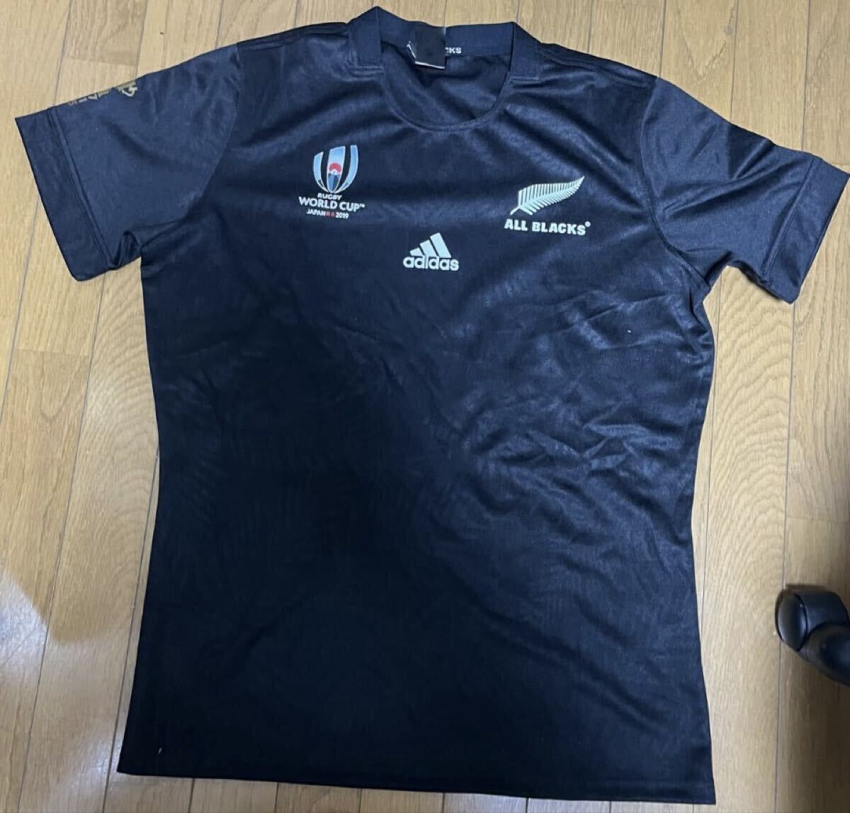 【中古品レプリカ】 adidas アディダス オールブラックス 2019年W杯 ALL BLACKS Lサイズ ニュージーランド代表 ジャージ ラグビー拍卖