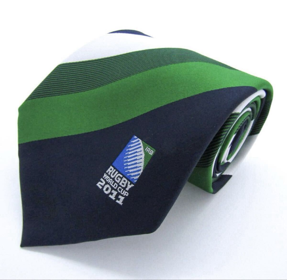 【試着のみ】2011年ラグビーW杯 ニュージーランド大会 ネクタイ ストライプ柄 イギリス製 拍卖