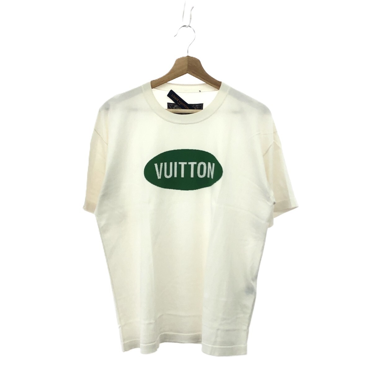 ◆LOUIS VUITTON ルイヴィトン 半袖カットソー/ロゴジャガード サイズ:S RM221 JS5 HMN81W ホワイト メンズ拍卖