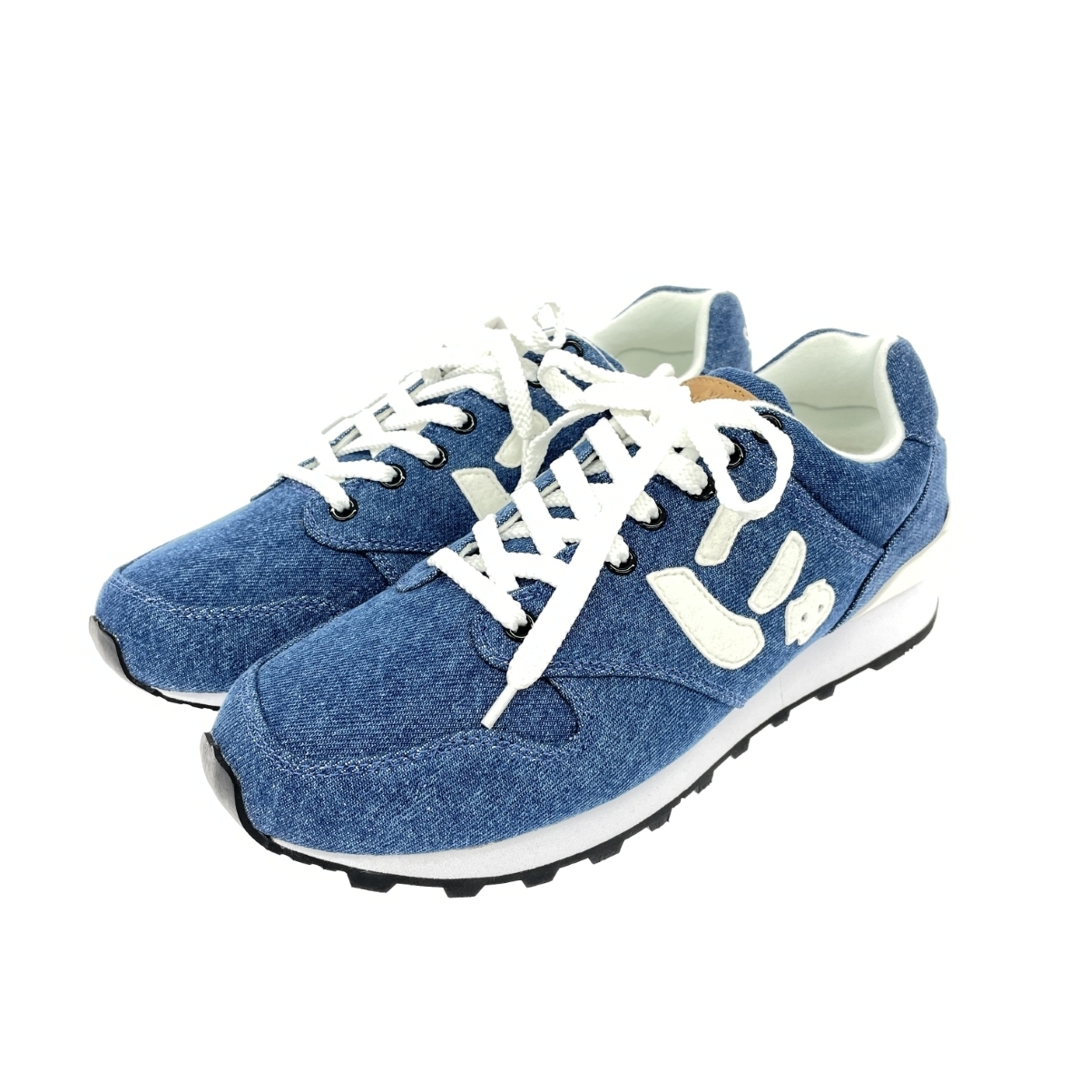 新品同様◆sangacio サンガッチョ スニーカー にゅーず 表記サイズ:28 デニム ブルー メンズ拍卖