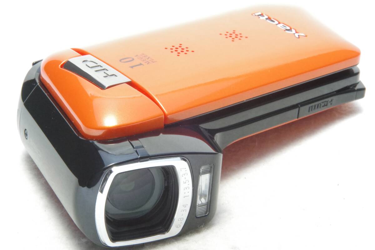 SANYO Xacti DMX-CG11 サンヨー ザクティー ハイビジョンムービー ミニHDMI オレンジ ORANGE 橙 1000万画素 デジタル カメラ 動作確認 美品拍卖