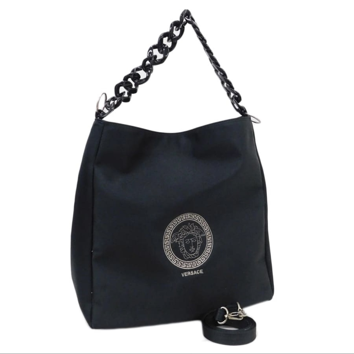 VERSACE ヴェルサーチ メデューサ 2way トート ショルダー バッグ ナイロン 肩掛け 拍卖