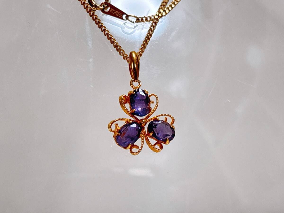 10-32 アメジスト ネックレス ゴールド チェーン 天然石 アクセサリー メンズ レディース拍卖