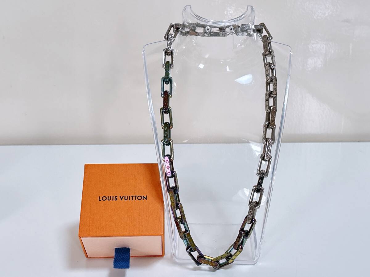 LOUIS VUITTON ルイヴィトン M69449 コリエチェーン モノグラム コリエ チェーン レインボー マジョーラカラー ネックレス アクセサリー拍卖