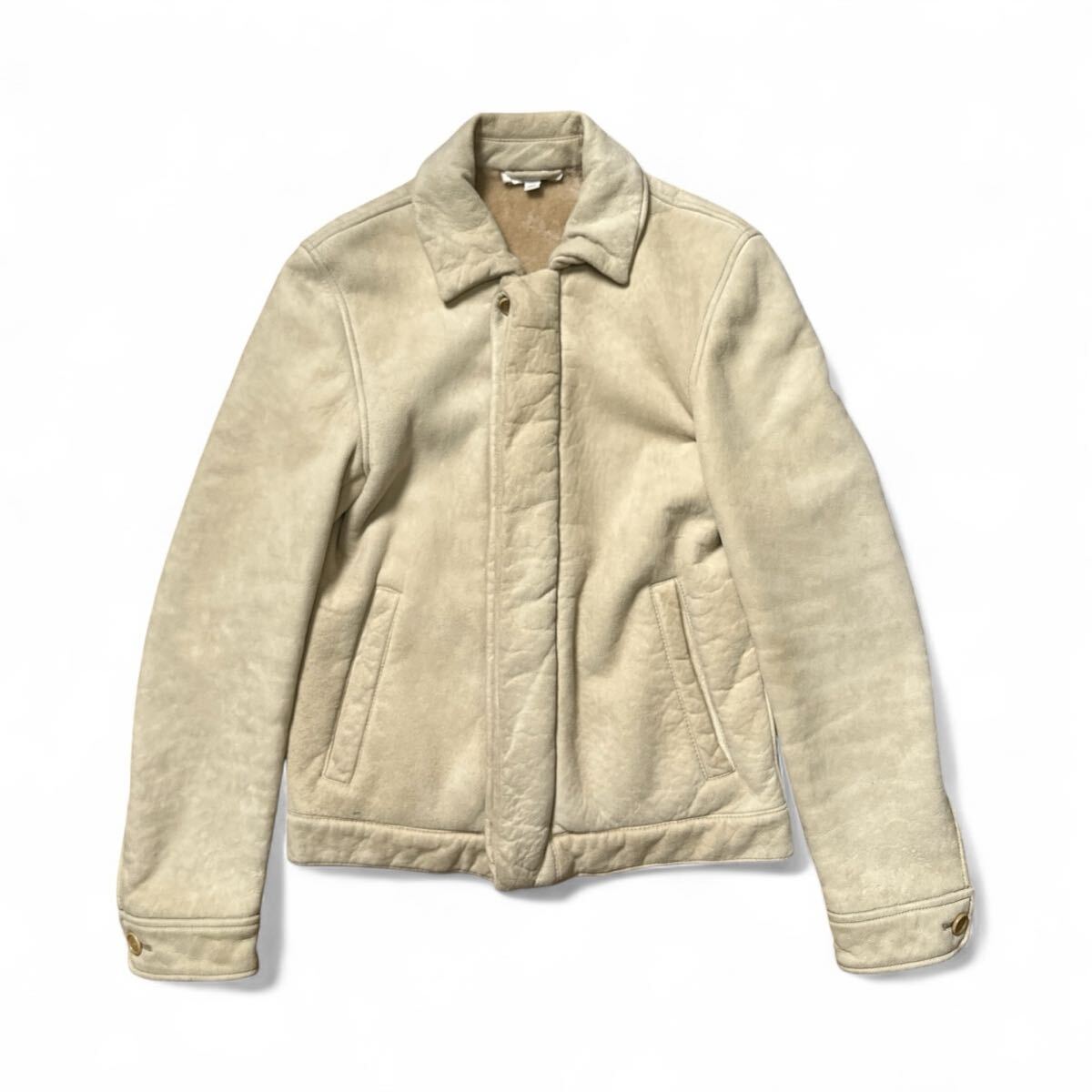 archive HELMUT LANG ヘルムートラング ムートンジャケット レザージャケット ボア 44拍卖