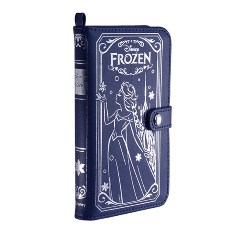 アナと雪の女王 エルサ 汎用型【手帳型スマホケース,スマホカバー】Old Book Case for スマートフォン オールドブックケース マルチタイプ拍卖
